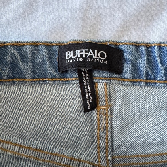 Buffalo David Bitton Women's NEW 30 Frayed LULU Mom‎ Shorts High-Rise Y2K Denim - Picture 8 of 16